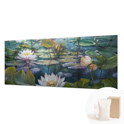 Fototapete fürs Kinderzimmer mit Motiv von Teichblumen