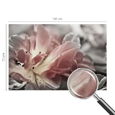 Selbstklebende Fototapete fürs Kinderzimmer mit pastellfarbener Blumenoptik