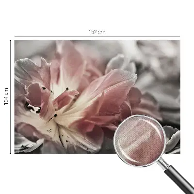 Selbstklebende Fototapete fürs Kinderzimmer mit pastellfarbener Blumenoptik