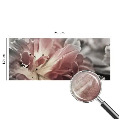 Selbstklebende Fototapete fürs Kinderzimmer mit pastellfarbener Blumenoptik