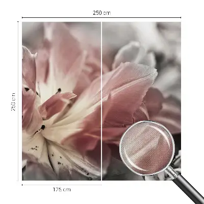 Selbstklebende Fototapete fürs Kinderzimmer mit pastellfarbener Blumenoptik