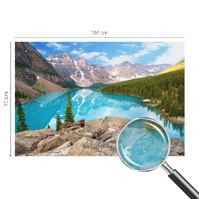 3D-Fototapete fürs Wohnzimmer Blauer See