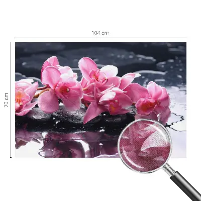 3D-Fototapete fürs Schlafzimmer mit floralem Motiv in eleganter Gestaltung