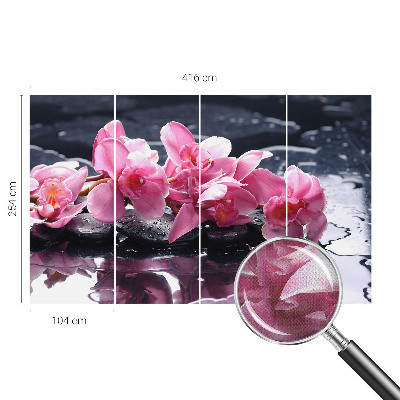 3D-Fototapete fürs Schlafzimmer Florale Eleganz