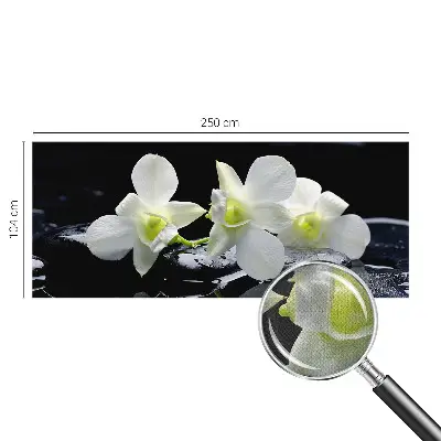 Fototapete nach Maß mit Blumen- und Steinmuster