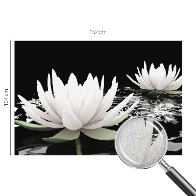 Moderne Fototapete nach Maß Wasserblumen