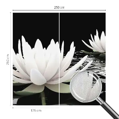 Moderne Fototapete nach Maß mit einem Motiv aus Wasserblumen