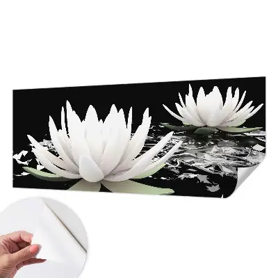 Moderne Fototapete nach Maß mit einem Motiv aus Wasserblumen