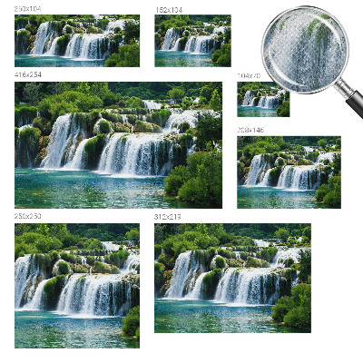 Selbstklebende Fototapete in natürlicher Harmonie gestaltetes Motiv