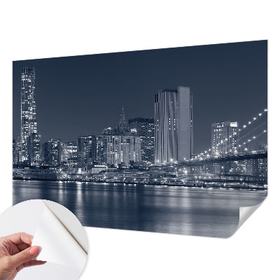 Selbstklebende Fototapete fürs Kinderzimmer Nachtstadt