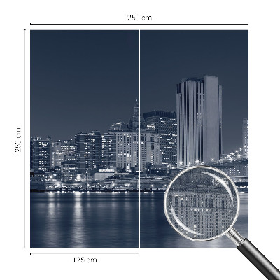 Selbstklebende Fototapete fürs Kinderzimmer Nachtstadt