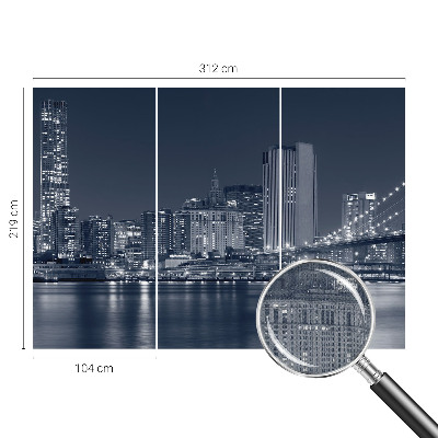 Selbstklebende Fototapete fürs Kinderzimmer Nachtstadt