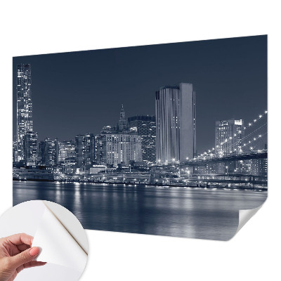 Selbstklebende Fototapete fürs Kinderzimmer Nachtstadt