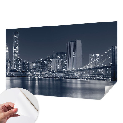 Selbstklebende Fototapete fürs Kinderzimmer Nachtstadt