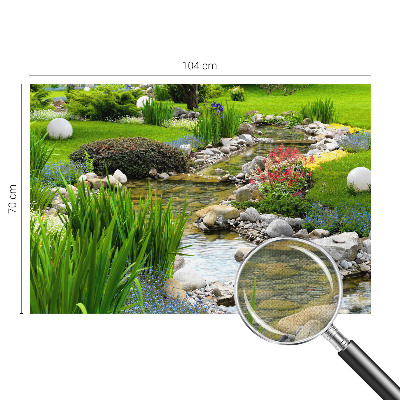 4D-Fototapete fürs Schlafzimmer Idyllischer Garten