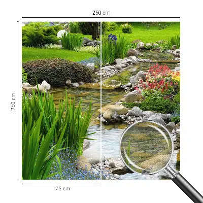 4D-Fototapete fürs Schlafzimmer mit idyllischem Gartenmotiv