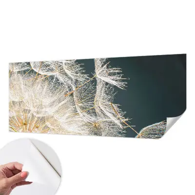 Moderne Fototapete nach Maß mit dem Motiv „Löwenzahn der Leichtigkeit“