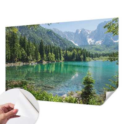 Selbstklebende Fototapete fürs Kinderzimmer Grüner See