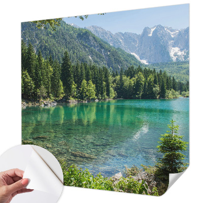 Selbstklebende Fototapete fürs Kinderzimmer Grüner See