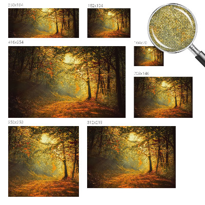 5D-Fototapete mit einer Herbstlandschaft