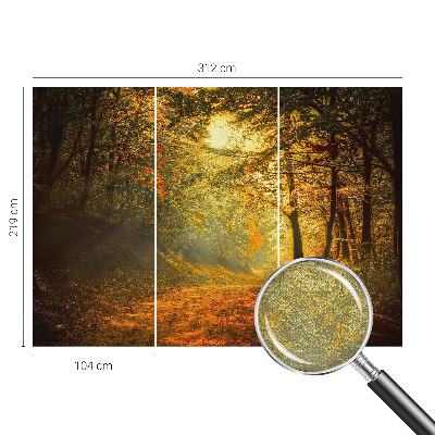 5D-Fototapete mit einer Herbstlandschaft