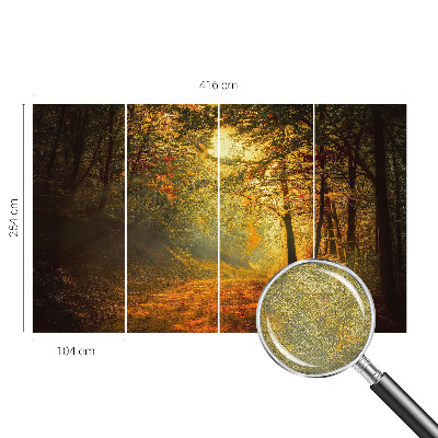 5D-Fototapete mit einer Herbstlandschaft