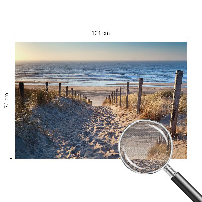 Fototapete in 3D-Optik mit Motiv eines Strandwegs