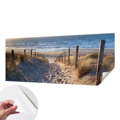 Fototapete in 3D-Optik mit Motiv eines Strandwegs