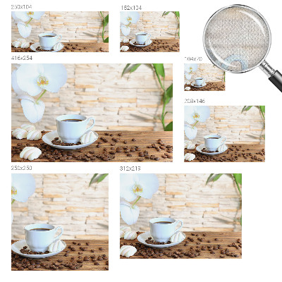 5D-Fototapete fürs Wohnzimmer mit floralem Motiv zur entspannten Raumgestaltung