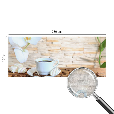 5D-Fototapete fürs Wohnzimmer mit floralem Motiv zur entspannten Raumgestaltung