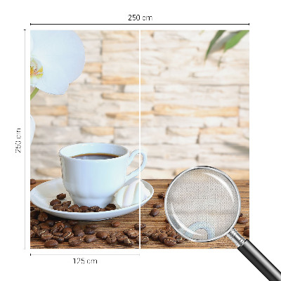 5D-Fototapete fürs Wohnzimmer mit floralem Motiv zur entspannten Raumgestaltung