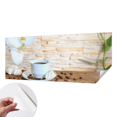 5D-Fototapete fürs Wohnzimmer mit floralem Motiv zur entspannten Raumgestaltung
