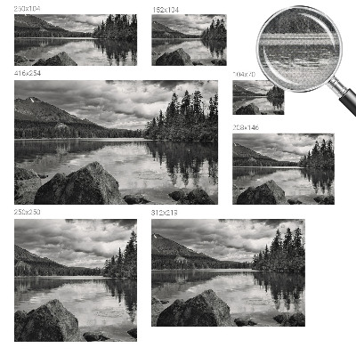Fototapete nach Maß mit Bergpanorama
