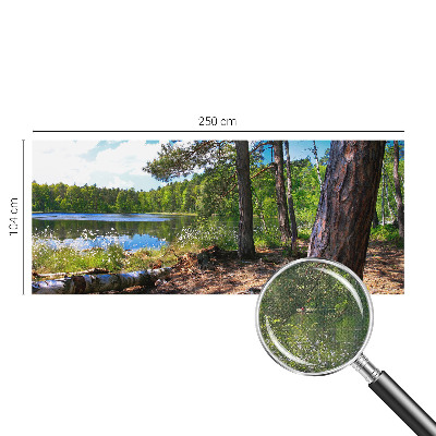 5D-Fototapete fürs Schlafzimmer mit einer Waldlandschaft als Motiv