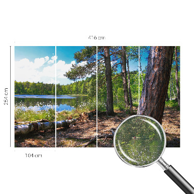 5D-Fototapete fürs Schlafzimmer Waldlandschaft