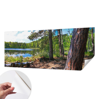 5D-Fototapete fürs Schlafzimmer mit einer Waldlandschaft als Motiv
