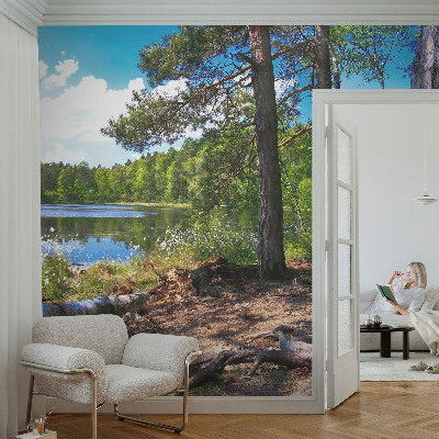 5D-Fototapete fürs Schlafzimmer Waldlandschaft