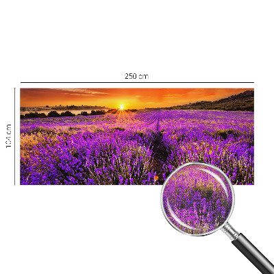 Fototapete nach Maß mit Motiv eines Lavendel-Sonnenuntergangs