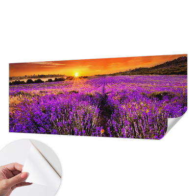 Fototapete nach Maß mit Motiv eines Lavendel-Sonnenuntergangs