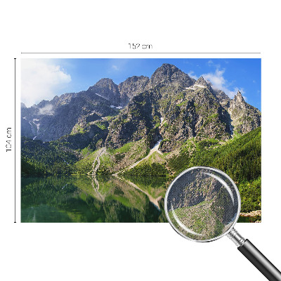 Motivtapete fürs Wohnzimmer mit malerischem Bergmotiv