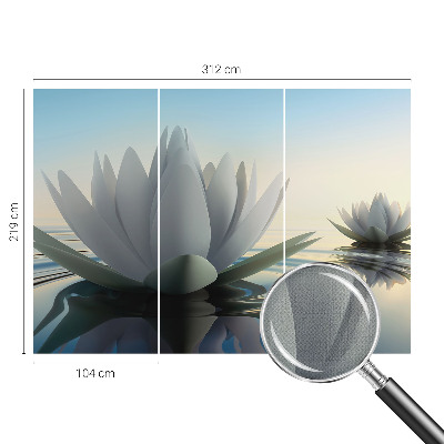 Vintage tapete Seerosen