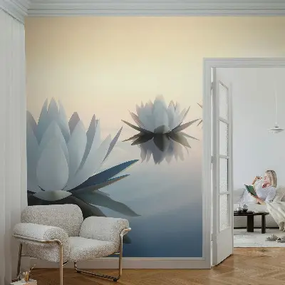 Selbstklebende Fototapete mit friedlicher Aussicht als Motiv