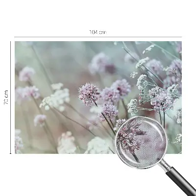 Selbstklebende Fototapete fürs Wohnzimmer mit Motiv aus Wildblumen