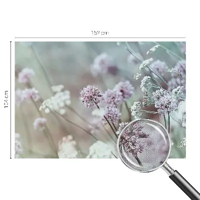 Selbstklebende Fototapete fürs Wohnzimmer mit Motiv aus Wildblumen