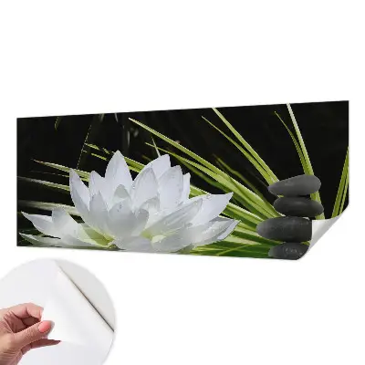 6D-Fototapete mit Motiv „Lilienmeditation“