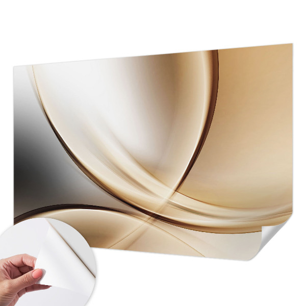 6D-Fototapete fürs Wohnzimmer Abgerundete Linien