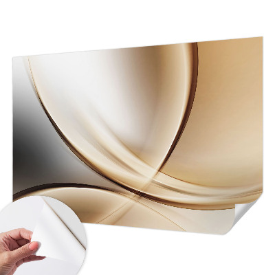 6D-Fototapete fürs Wohnzimmer mit abgerundeten Linien