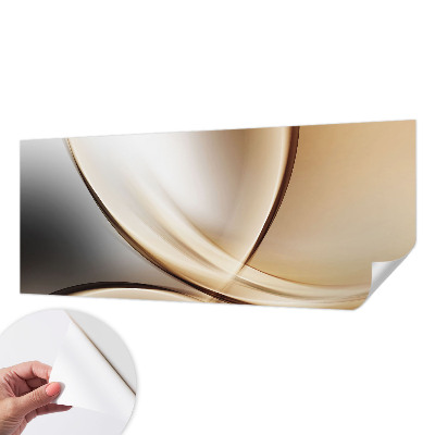 6D-Fototapete fürs Wohnzimmer mit abgerundeten Linien