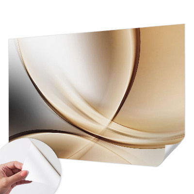 6D-Fototapete fürs Wohnzimmer mit abgerundeten Linien