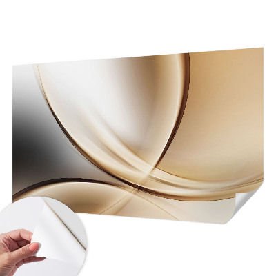 6D-Fototapete fürs Wohnzimmer Abgerundete Linien